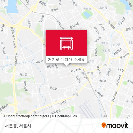 서둔동 지도