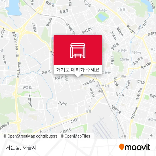 서둔동 지도