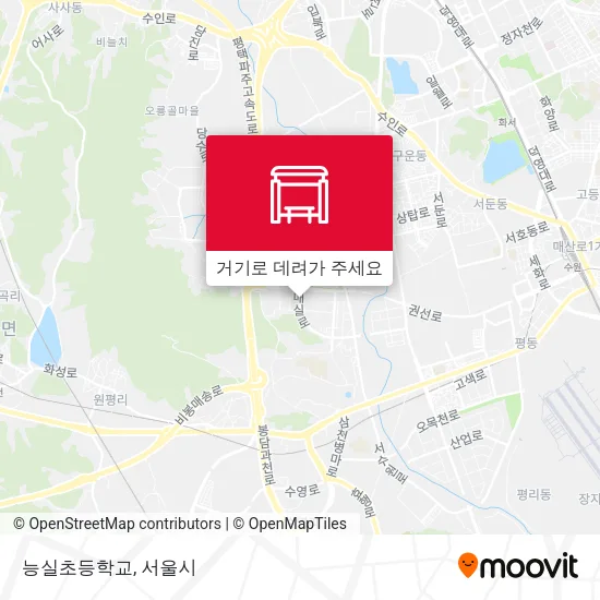 능실초등학교 지도