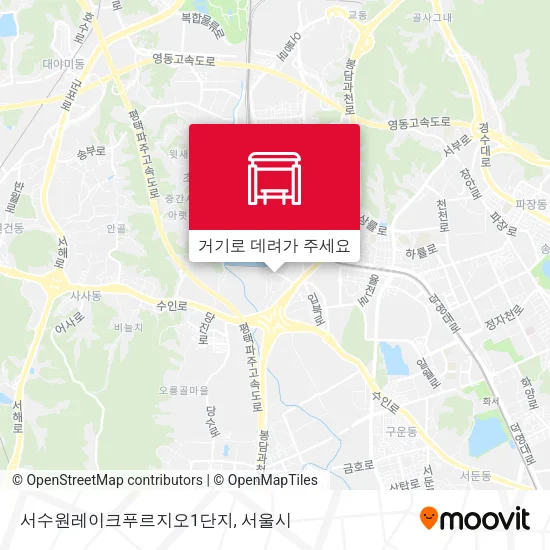 서수원레이크푸르지오1단지 지도