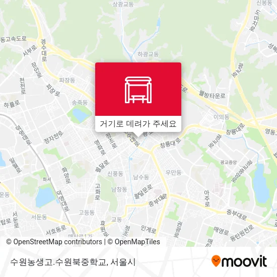 수원농생고.수원북중학교 지도