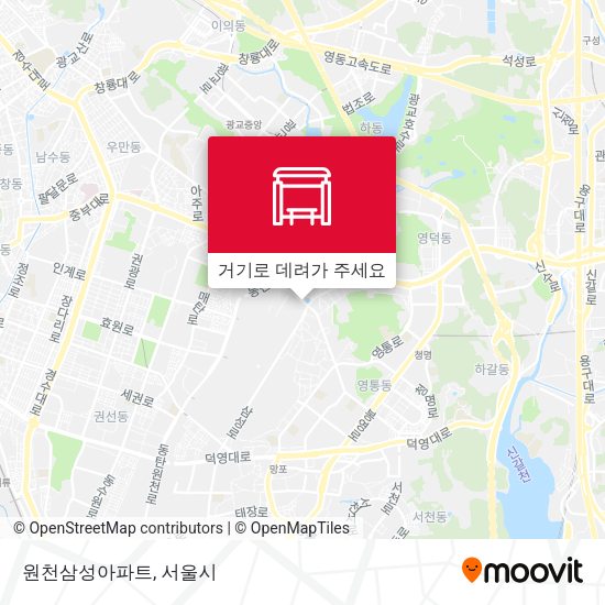 원천삼성아파트 지도
