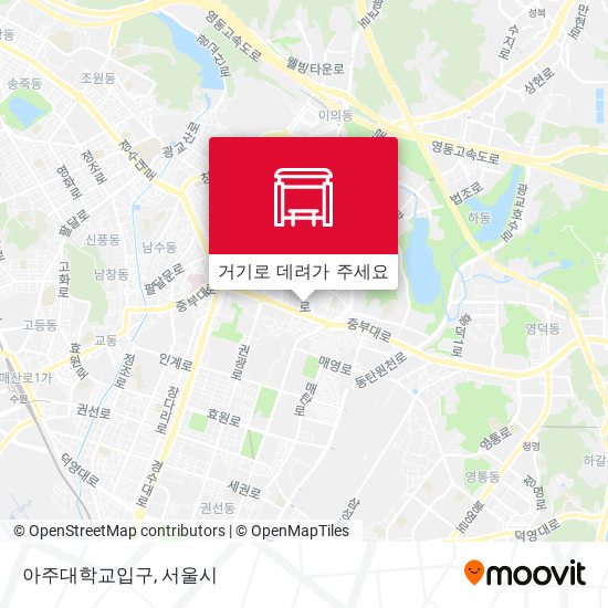아주대학교입구 지도