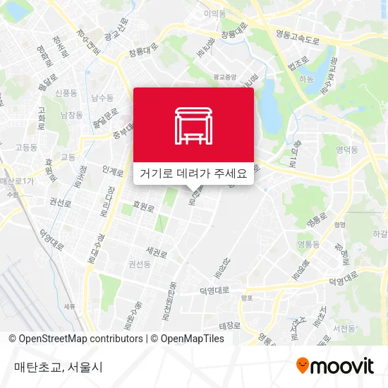 매탄초교 지도
