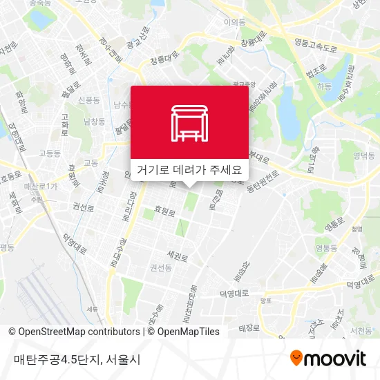 매탄주공4.5단지 지도