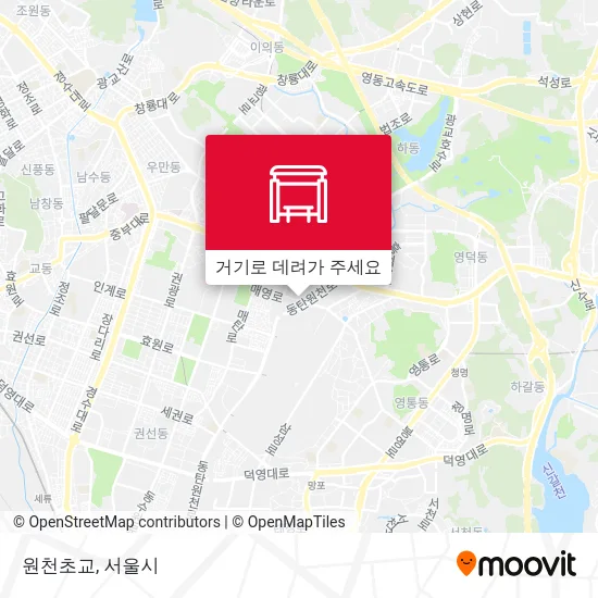 원천초교 지도