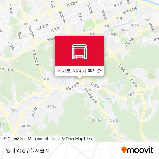 양재Ic(경유) 지도