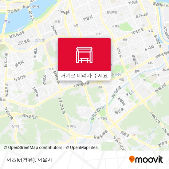서초Ic(경유) 지도
