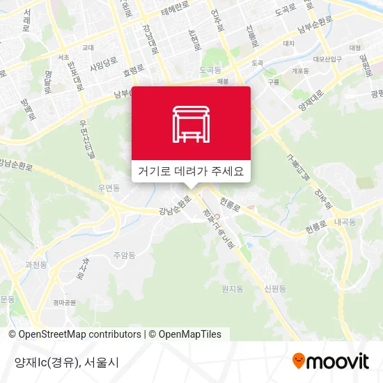 양재Ic(경유) 지도