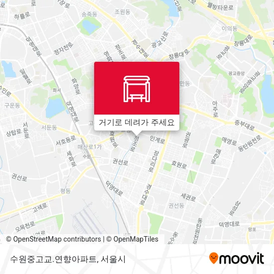 수원중고교.연향아파트 지도