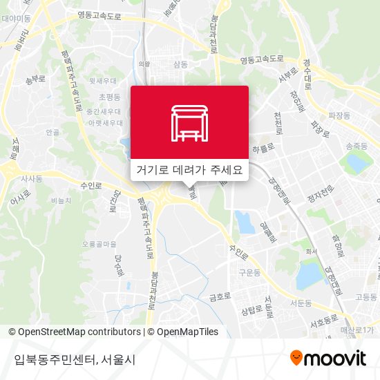 입북동주민센터 지도