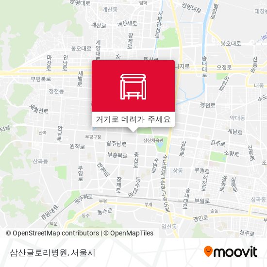 삼산글로리병원 지도