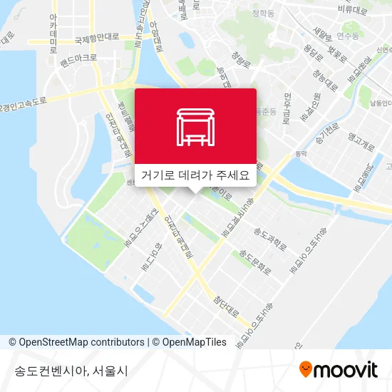 송도컨벤시아 지도