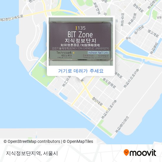 지식정보단지역 지도