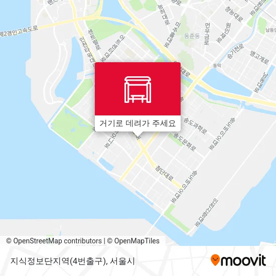 지식정보단지역(4번출구) 지도