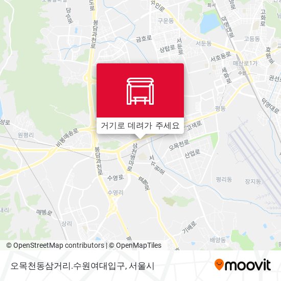 오목천동삼거리.수원여대입구 지도