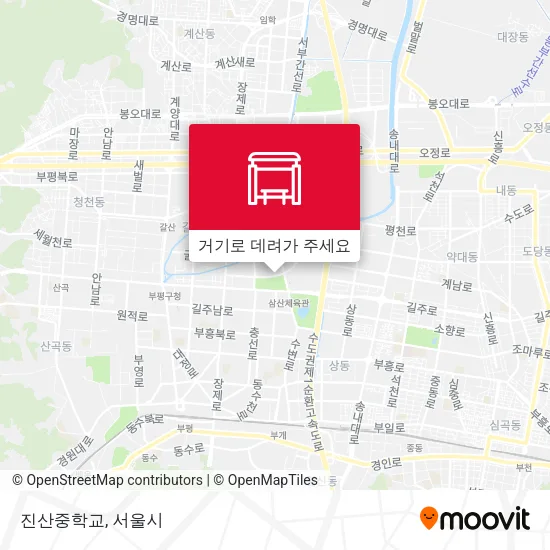 진산중학교 지도