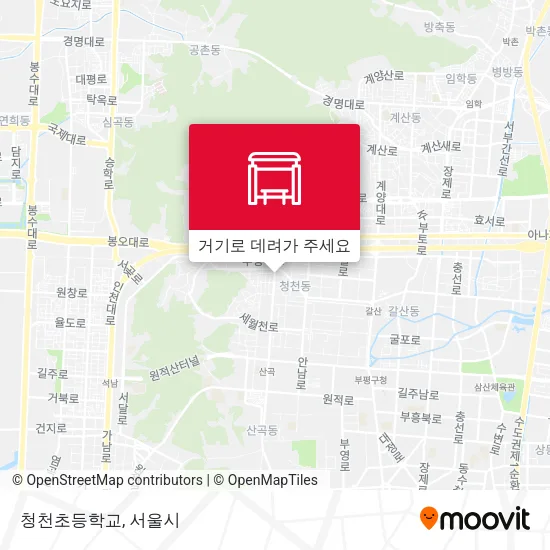 청천초등학교 지도
