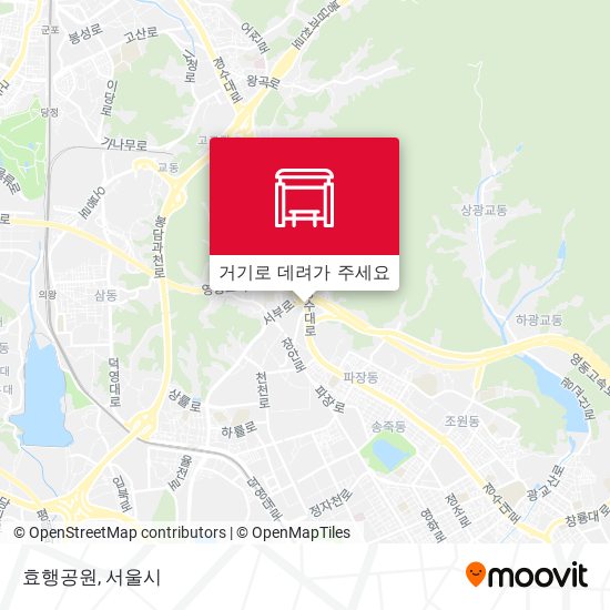효행공원 지도