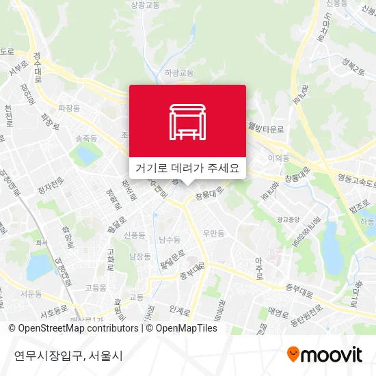 연무시장입구 지도