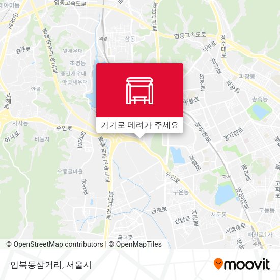 입북동삼거리 지도