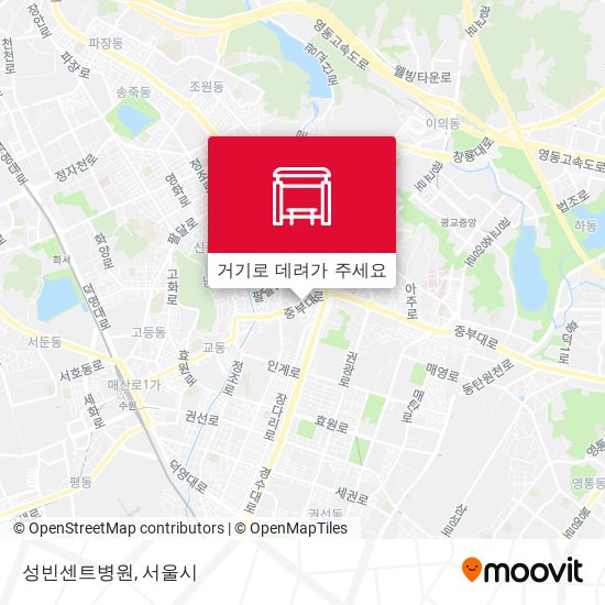 성빈센트병원 지도