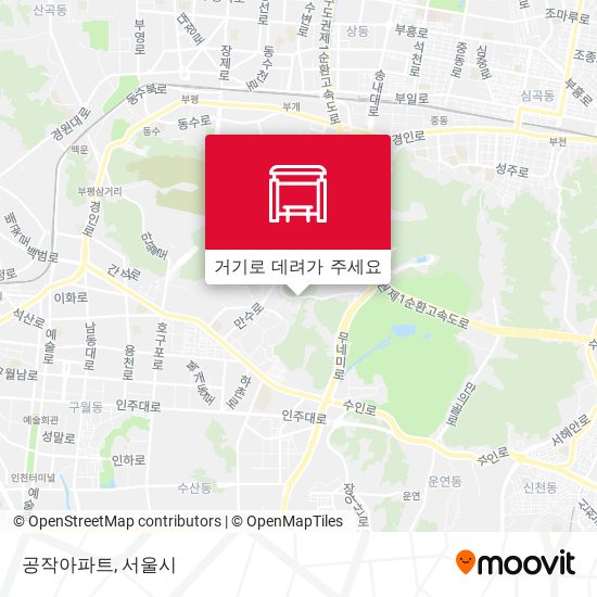 공작아파트 지도