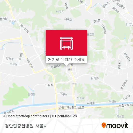 검단탑종합병원 지도