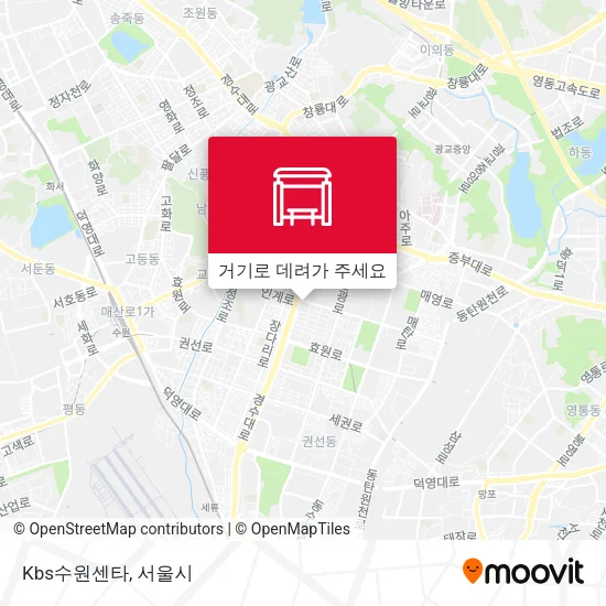 Kbs수원센타 지도