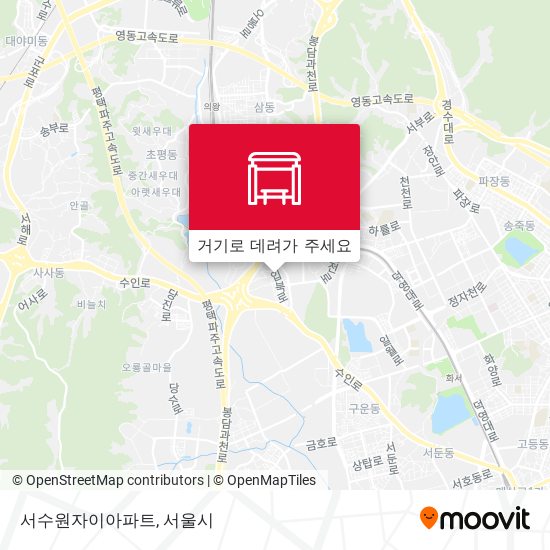 서수원자이아파트 지도
