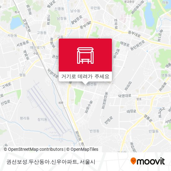 권선보성.두산동아.신우아파트 지도