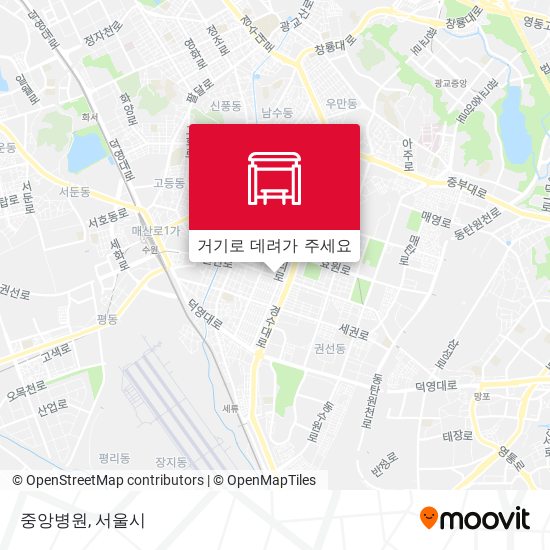 중앙병원 지도