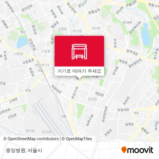 중앙병원 지도