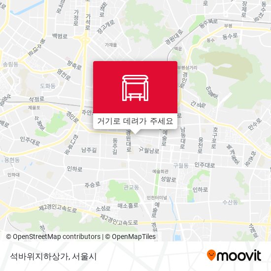 석바위지하상가 지도