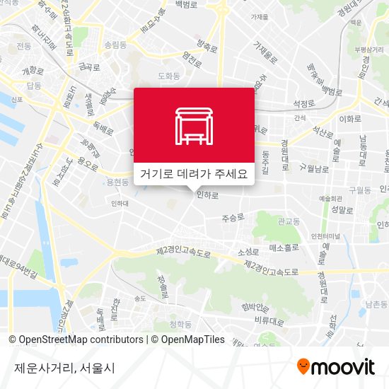 제운사거리 지도