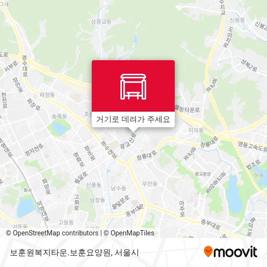 보훈원복지타운.보훈요양원 지도