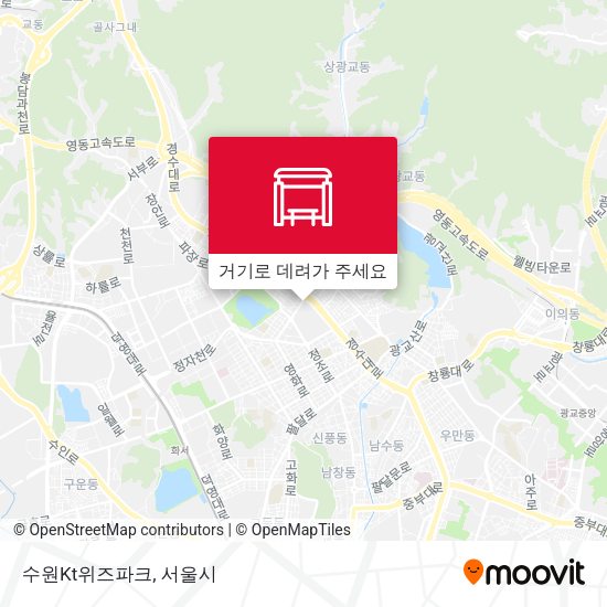 수원Kt위즈파크 지도