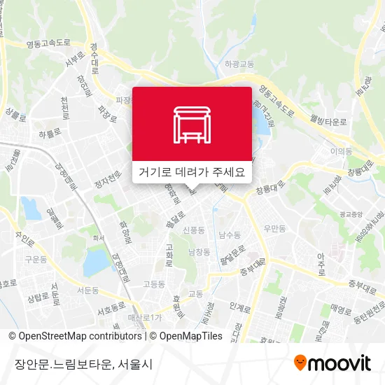 장안문.느림보타운 지도
