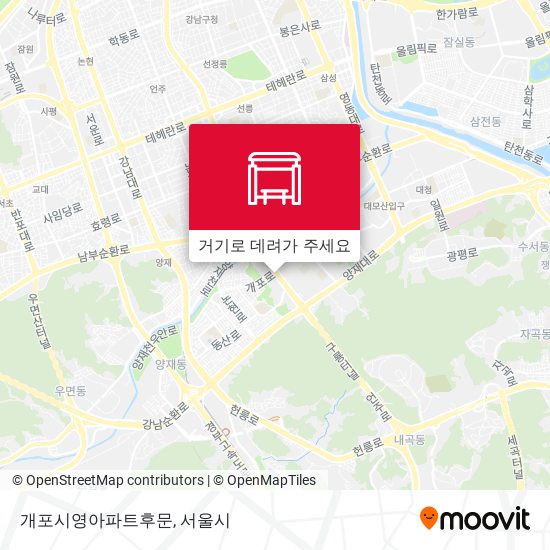 개포시영아파트후문 지도