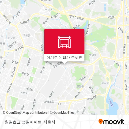 원일초교.성일아파트 지도