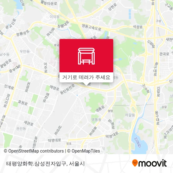 태평양화학.삼성전자입구 지도