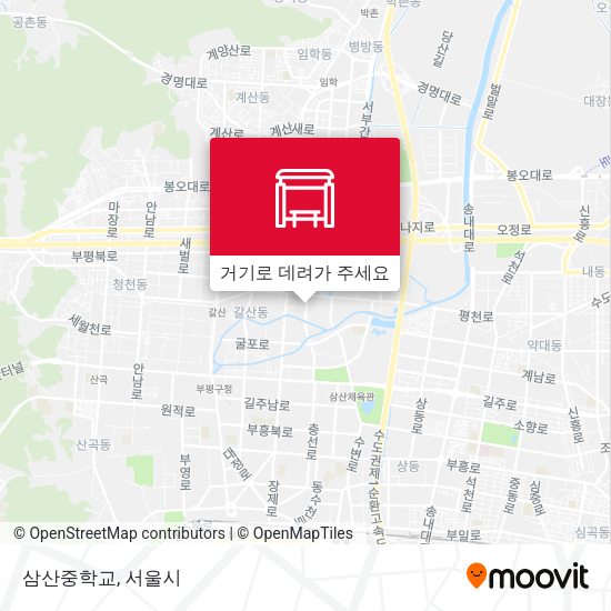 삼산중학교 지도