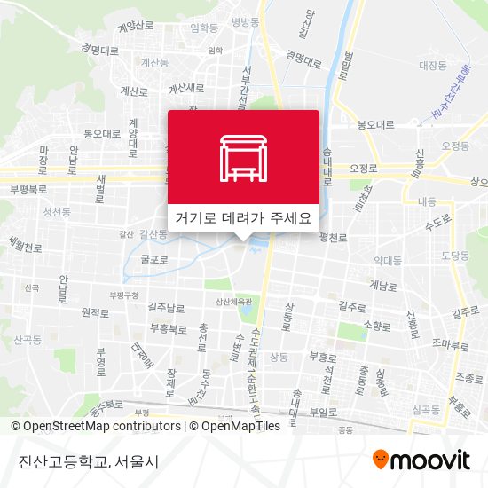 진산고등학교 지도