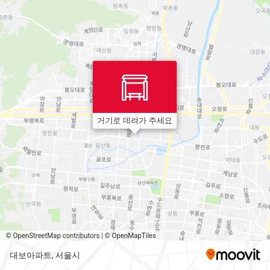 대보아파트 지도