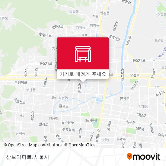삼보아파트 지도