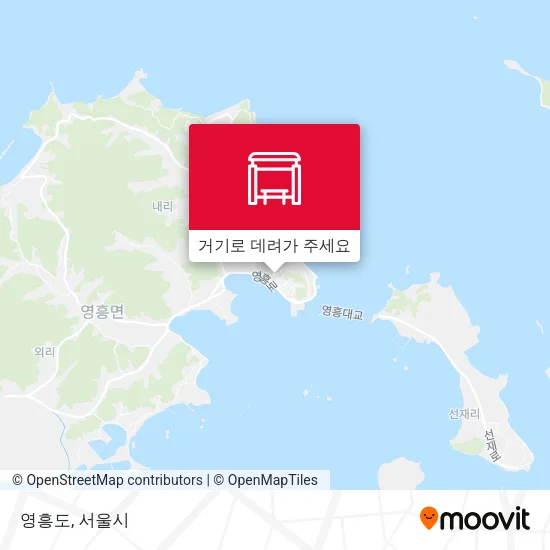 영흥도 지도