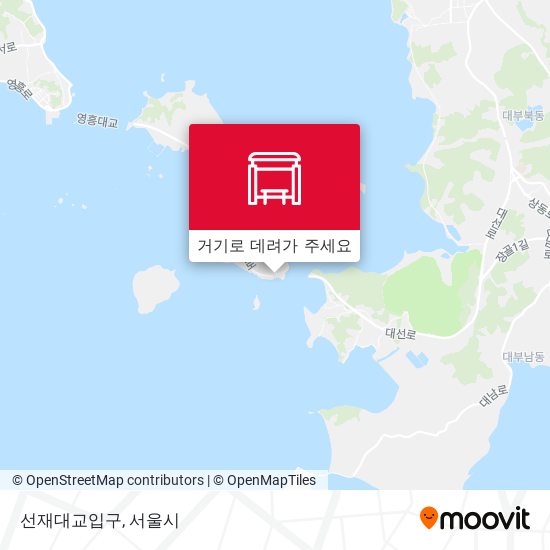 선재대교입구 지도
