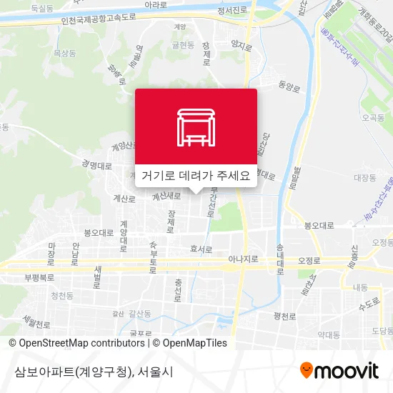 삼보아파트(계양구청) 지도