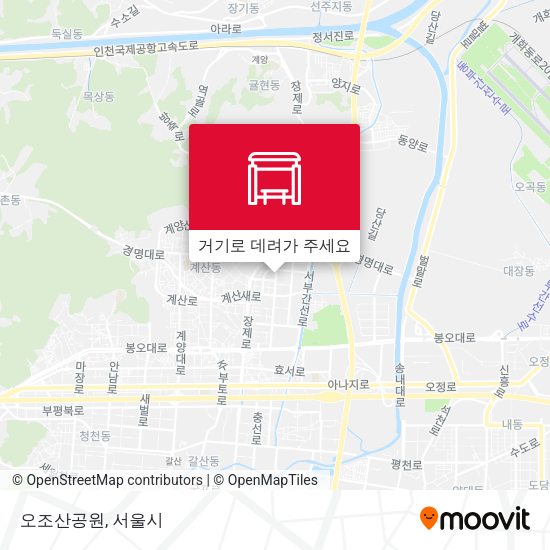 오조산공원 지도
