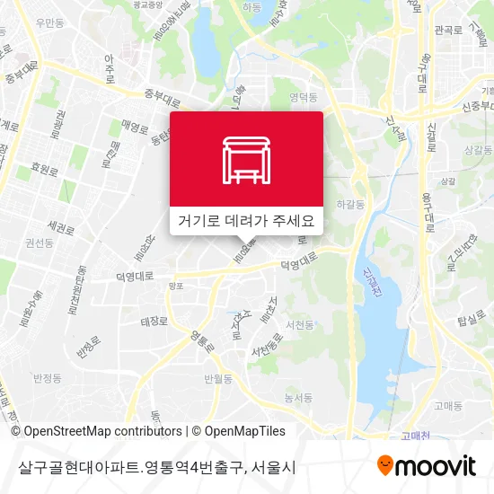 살구골현대아파트.영통역4번출구 지도